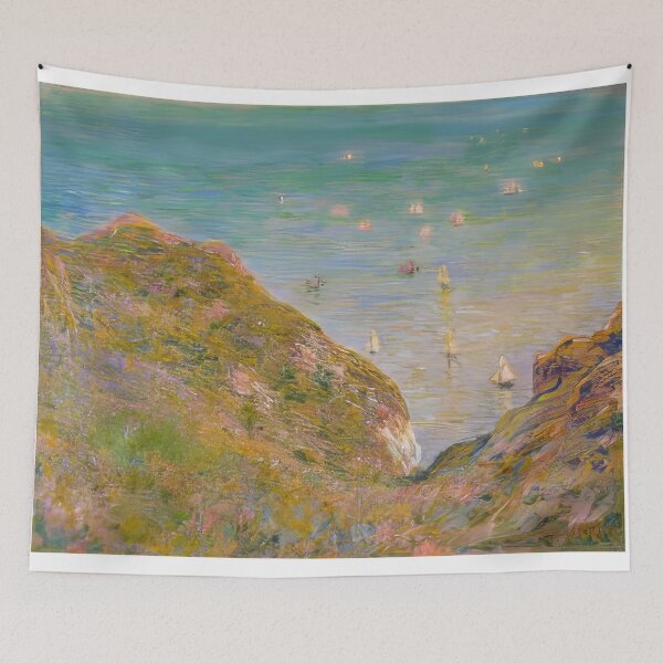 Item preview, View from the Cliff at Pourville Bright Weather   1882 by Claude Monet  designed and sold by GabyddAlessandr.