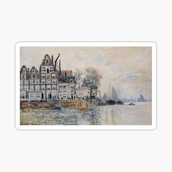 Item preview, View of Amsterdam   1874 by Claude Monet  designed and sold by GabyddAlessandr.