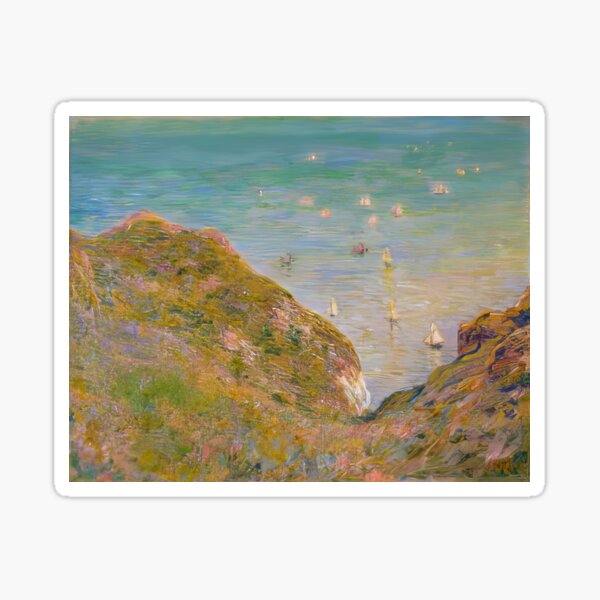 Item preview, View from the Cliff at Pourville Bright Weather   1882 by Claude Monet  designed and sold by GabyddAlessandr.