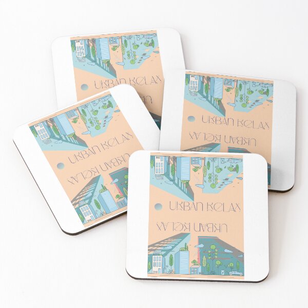 Item preview, Urban Relax - Dreamy Mirror Cityscape in Pastel Tones designed and sold by AlmaArt-A.