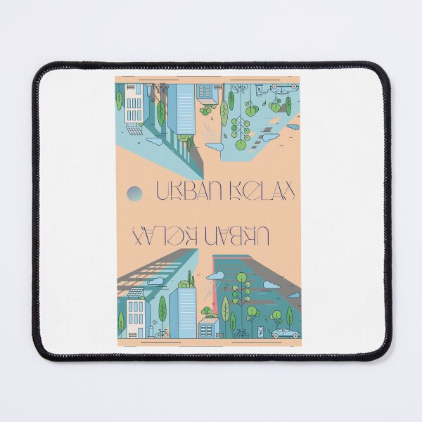 Item preview, Urban Relax - Dreamy Mirror Cityscape in Pastel Tones designed and sold by AlmaArt-A.