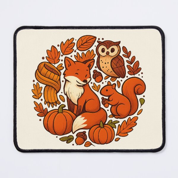 Item preview, Whimsical Woodland Fox & Friends – Cozy Autumn Cottagecore Animals designed and sold by CreativeVisionsHub.