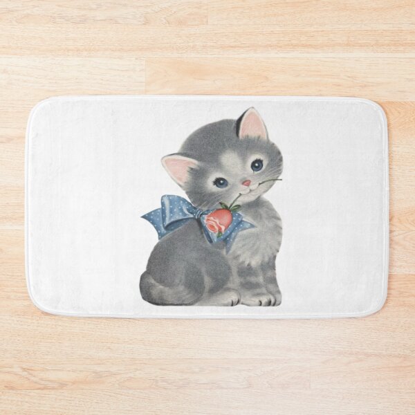 Item preview, Vintage cat with rose  designed and sold by Pixiedrop.