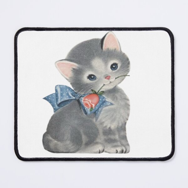 Item preview, Vintage cat with rose  designed and sold by Pixiedrop.