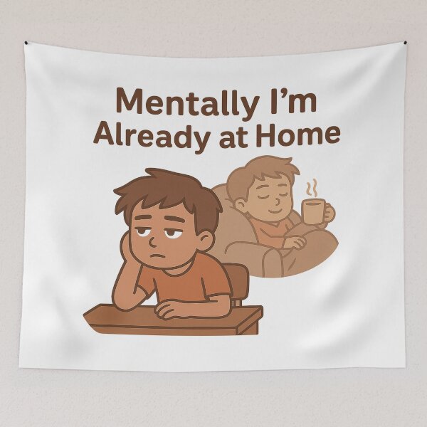 Item preview, Rebooting Brain - Funny Sleepy Cartoon Design designed and sold by matari63.