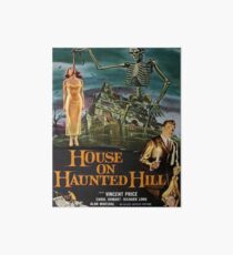 Vintage poster - House on Haunted Hill Art Board