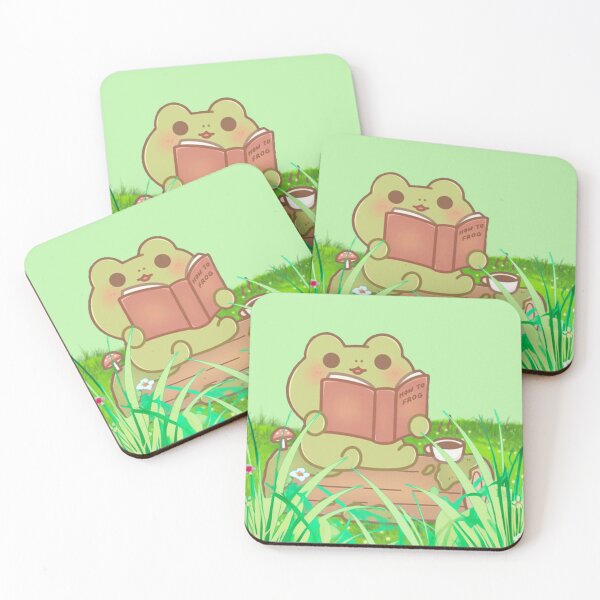 Item preview, How to Frog – Cozy Reading Frog in Nature designed and sold by Heavenly-Cloudz.