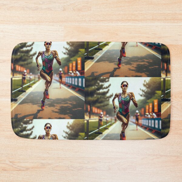 Item preview, “PACE. POWER. PURPOSE.” – Triathlon Woman in Beast Mode designed and sold by Triathlongram.