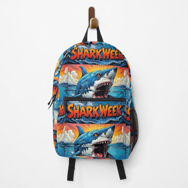 Item preview, Epic Shark Week – Explosive Comic Style Great White Attack designed and sold by GingerFay.