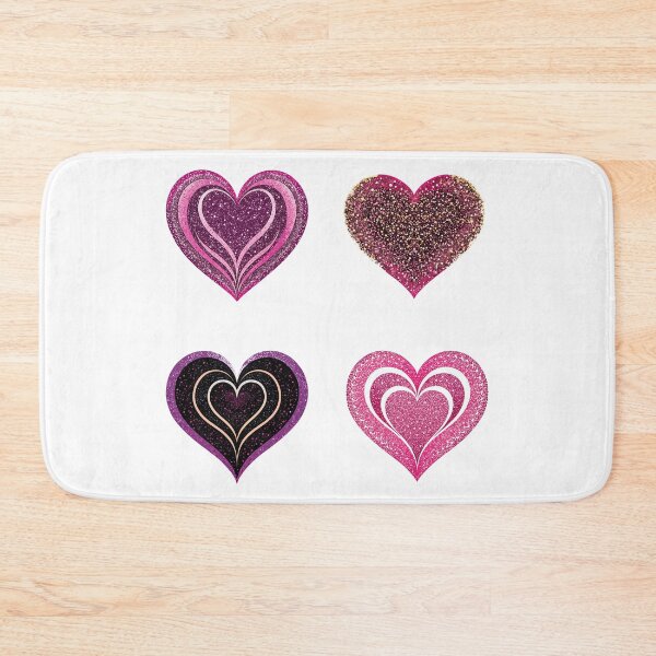 Item preview, Pink Glitter Heart Design | Cute Sparkly Heart Illustration | Shiny Pink Love Art designed and sold by PnrArtDesign.