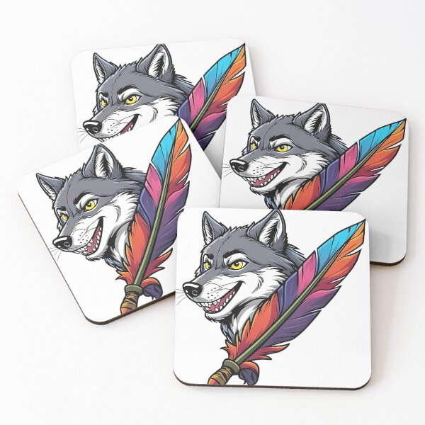 Item preview, Colorful wolf designed and sold by MiroArtAbstra.