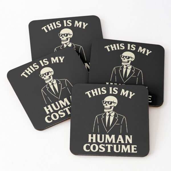 Item preview, This Is My Human Costume – Skeleton in Disguise Art designed and sold by I AM BRO.