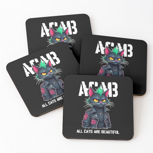 Item preview, ACAB Punk Cat Version - All Cats Are Beautiful designed and sold by Ikaroots.