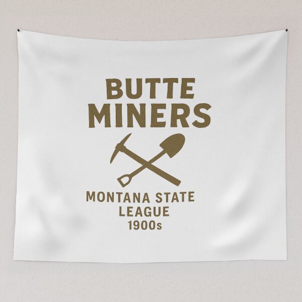 Item preview, Butte Miners Vintage Baseball Logo – Montana State League (1900s) designed and sold by BackstopAndCo.