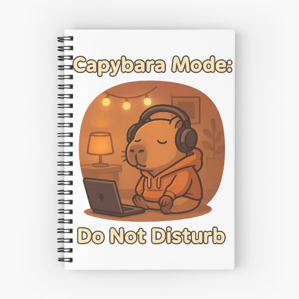 Item preview, Capybara Do Not Disturb – Chill Mode Animal Design designed and sold by VibeSnax.