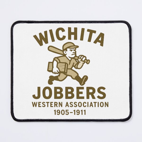 Item preview, Wichita Jobbers Retro Baseball Logo – Western Association (1905–1911) designed and sold by BackstopAndCo.