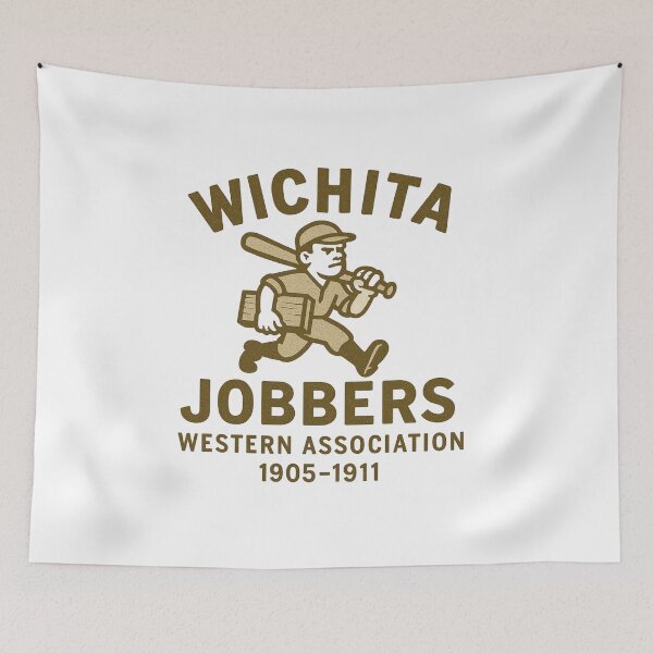 Item preview, Wichita Jobbers Retro Baseball Logo – Western Association (1905–1911) designed and sold by BackstopAndCo.