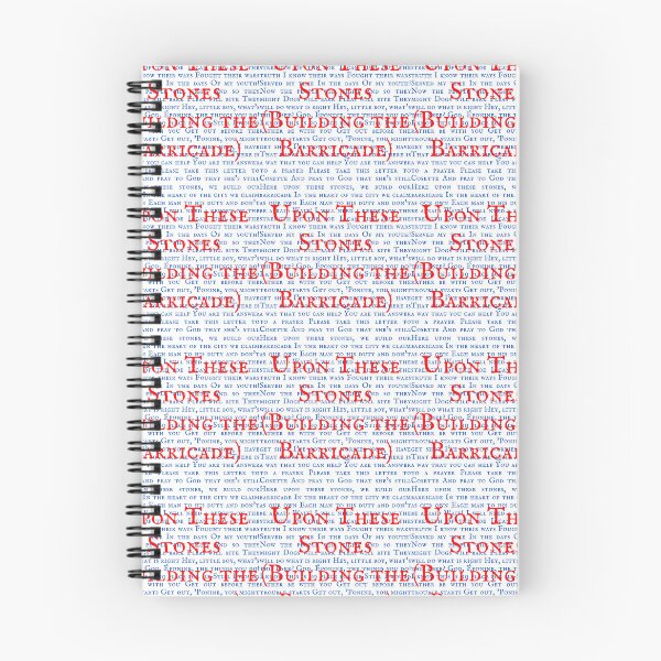 Item preview, Les Miserable Lyrics designed and sold by broadwaygirl142.