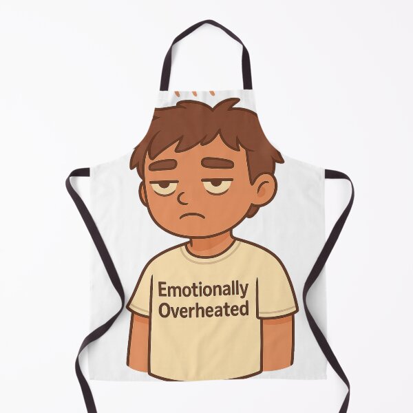 Item preview, Emotionally Overheated – Exhausted Cartoon Mood Design designed and sold by matari63.
