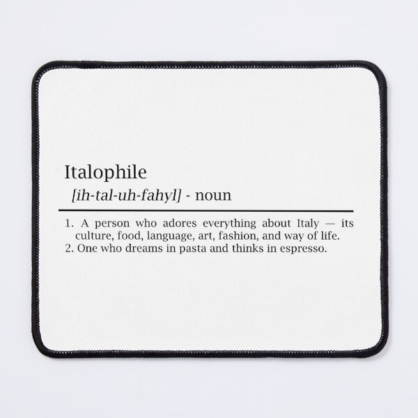Item preview, Italophile – Dictionary Style Typography for Italy Lovers designed and sold by EmeraldeaArt.