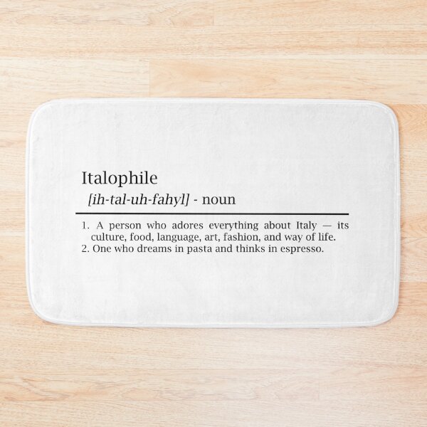 Item preview, Italophile – Dictionary Style Typography for Italy Lovers designed and sold by EmeraldeaArt.