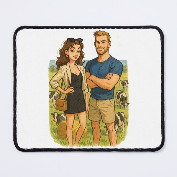 Item preview, Stylish Couple in Sunny Countryside designed and sold by QuirkWears.