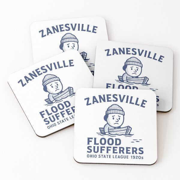 Item preview, Zanesville Flood Sufferers Vintage Baseball Design – Ohio State League 1920s designed and sold by BackstopAndCo.