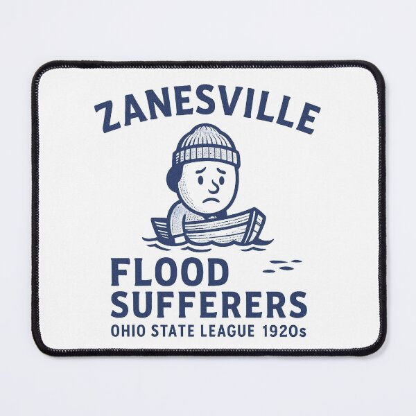 Item preview, Zanesville Flood Sufferers Vintage Baseball Design – Ohio State League 1920s designed and sold by BackstopAndCo.