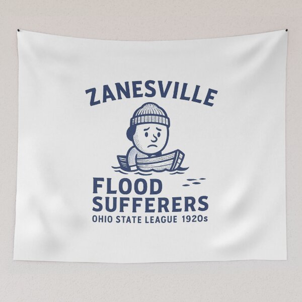 Item preview, Zanesville Flood Sufferers Vintage Baseball Design – Ohio State League 1920s designed and sold by BackstopAndCo.