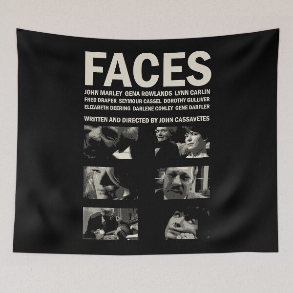 Item preview, POSTER FACES JOHN CASSAVETES 1968 designed and sold by MORKINO POSTERS.