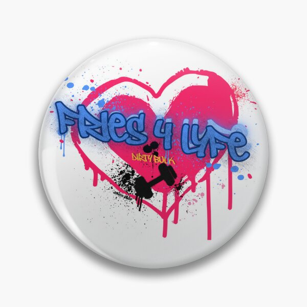 Item preview, Fries 4 Lyfe: Gym Love Heart designed and sold by DirtyBulkSupply.