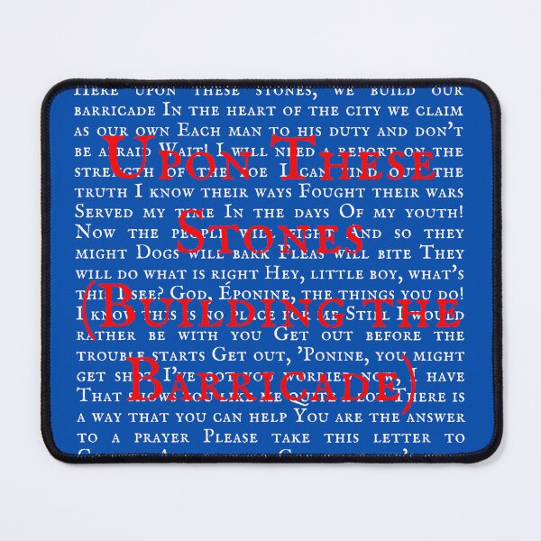 Item preview, Les Miserable Lyrics designed and sold by broadwaygirl142.