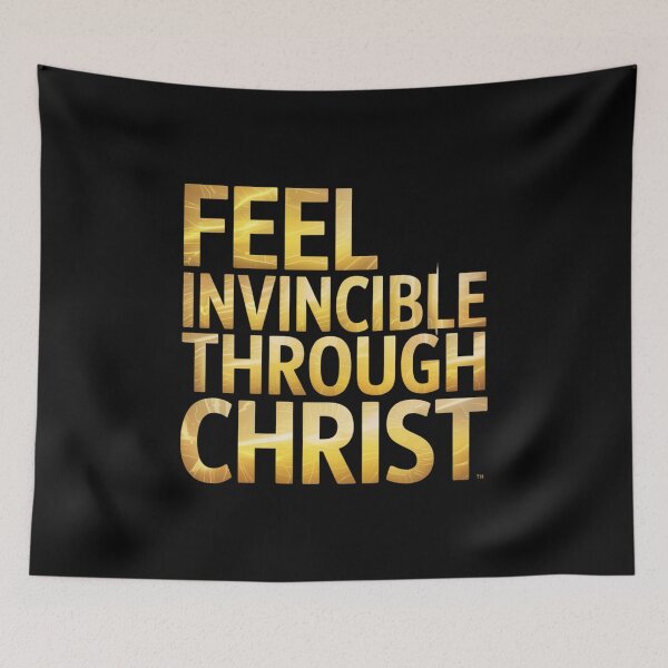 Item preview, Feel Invincible Through Christ designed and sold by SignumShop.