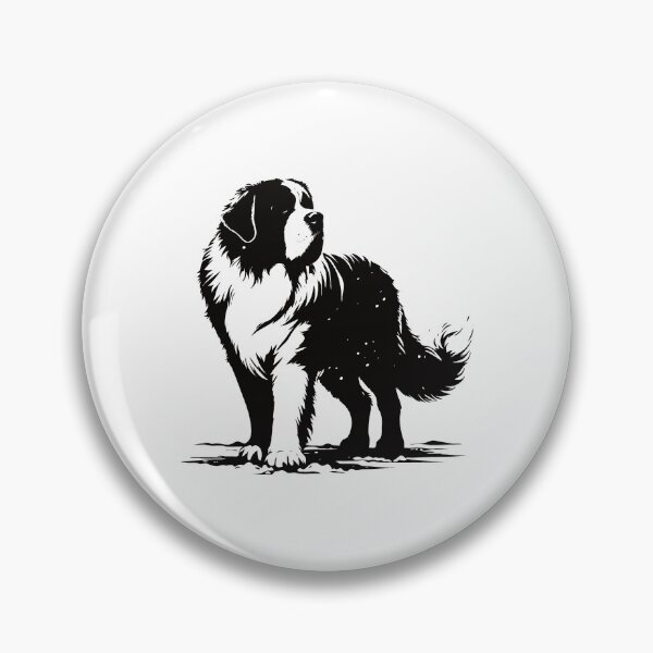 Item preview, St. Bernard Design – Gentle giant with heart designed and sold by RetroMaritalArt.