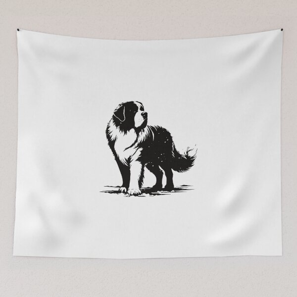 Item preview, St. Bernard Design – Gentle giant with heart designed and sold by RetroMaritalArt.