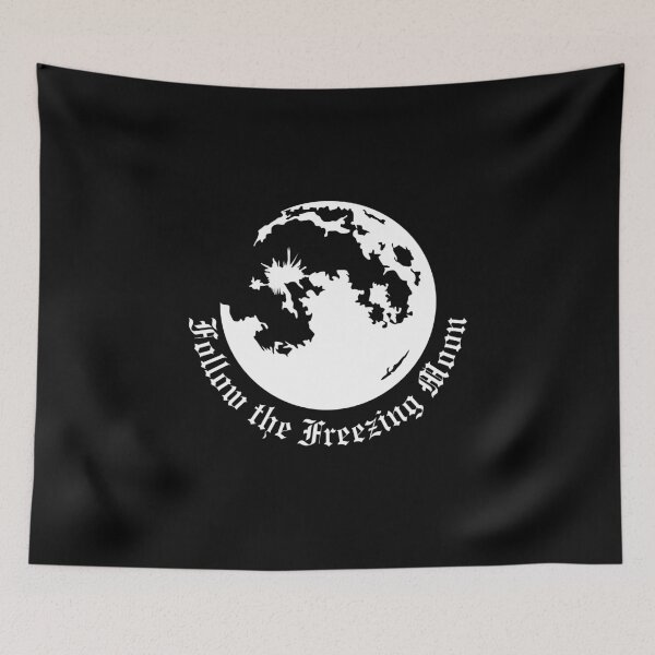 Item preview, Follow the Freezing Moon – Black Metal Moon Design designed and sold by TheKvltStudio.