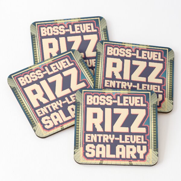 Item preview, Boss level Rizz pixel art quotes designed and sold by jbfart.
