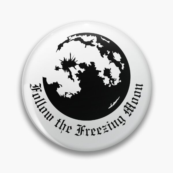 Item preview, Follow the Freezing Moon – Black Metal Moon Design designed and sold by TheKvltStudio.