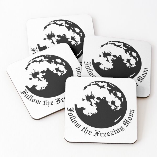 Item preview, Follow the Freezing Moon – Black Metal Moon Design designed and sold by TheKvltStudio.
