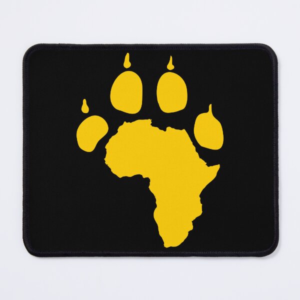 Item preview, Africa Paw Print - Wildlife Continent Map designed and sold by redwolf92.