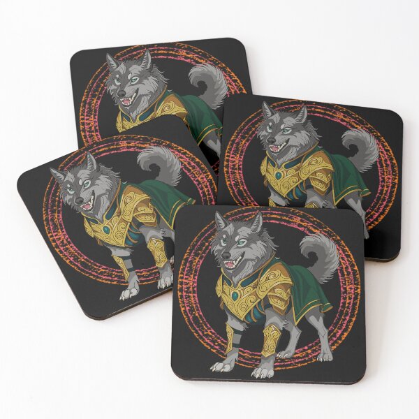 Item preview, Trickster Wolf – Norse Myth Armor Animal | Fantasy Loki Wolf Art designed and sold by KristaKaista.