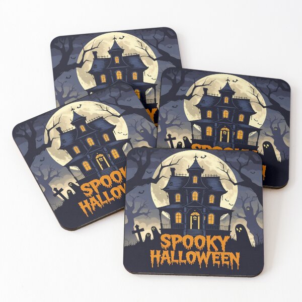 Item preview, Spooky Halloween – Scary Haunted Hous designed and sold by TeeJungleStudio.