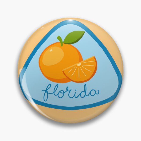 Item preview, Fruit Sticker Produce Label - Florida Orange designed and sold by dogwithanipad.