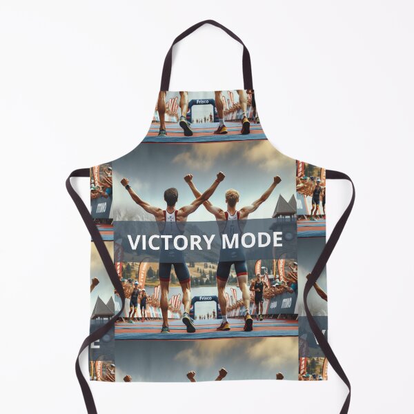 Item preview, Victory Mode Activated – Triathlon Finish Line Celebration Design designed and sold by Triathlongram.