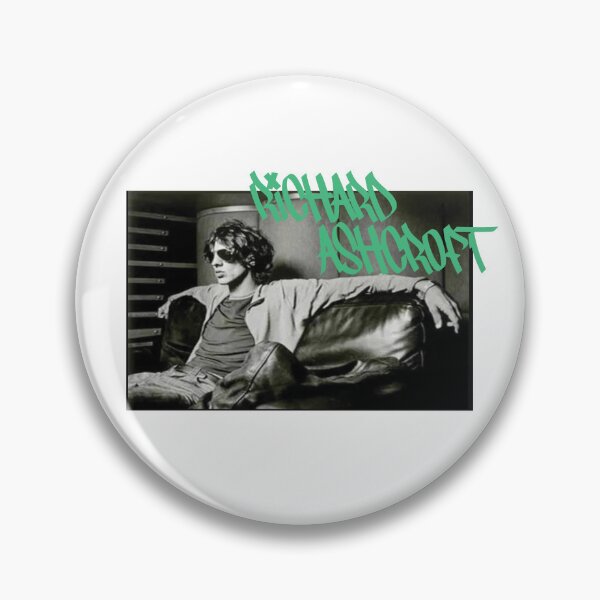 Item preview, Richard Ashcroft relaxing on a couch (green text) designed and sold by Manchester Design Studio.
