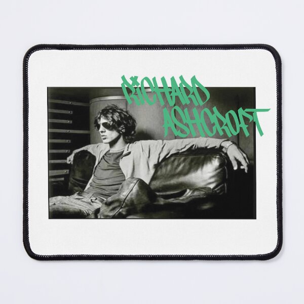 Item preview, Richard Ashcroft relaxing on a couch (green text) designed and sold by Manchester Design Studio.