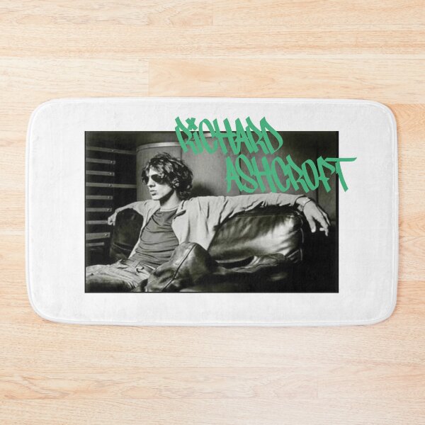 Item preview, Richard Ashcroft relaxing on a couch (green text) designed and sold by Manchester Design Studio.