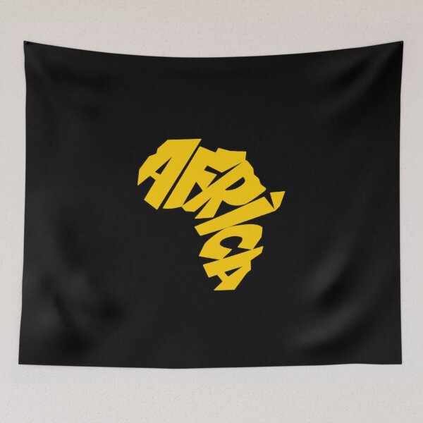 Item preview, Africa Word Map - Typography Continent Design designed and sold by redwolf92.