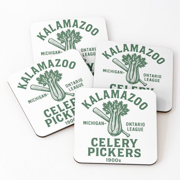 Item preview, Kalamazoo Celery Pickers Vintage Baseball Logo – Michigan–Ontario League 1900s designed and sold by BackstopAndCo.