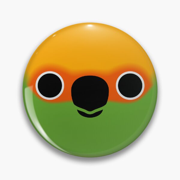 Item preview, The face of a Golden-capped parakeet designed and sold by INKOYADO.